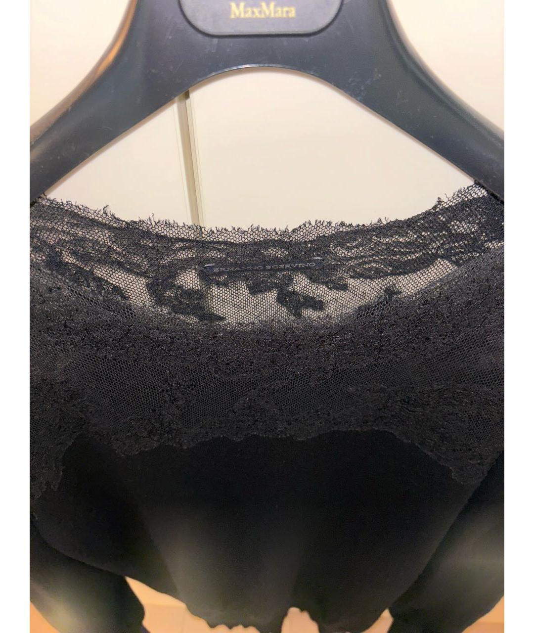 ERMANNO SCERVINO Черный шерстяной джемпер / свитер, фото 3