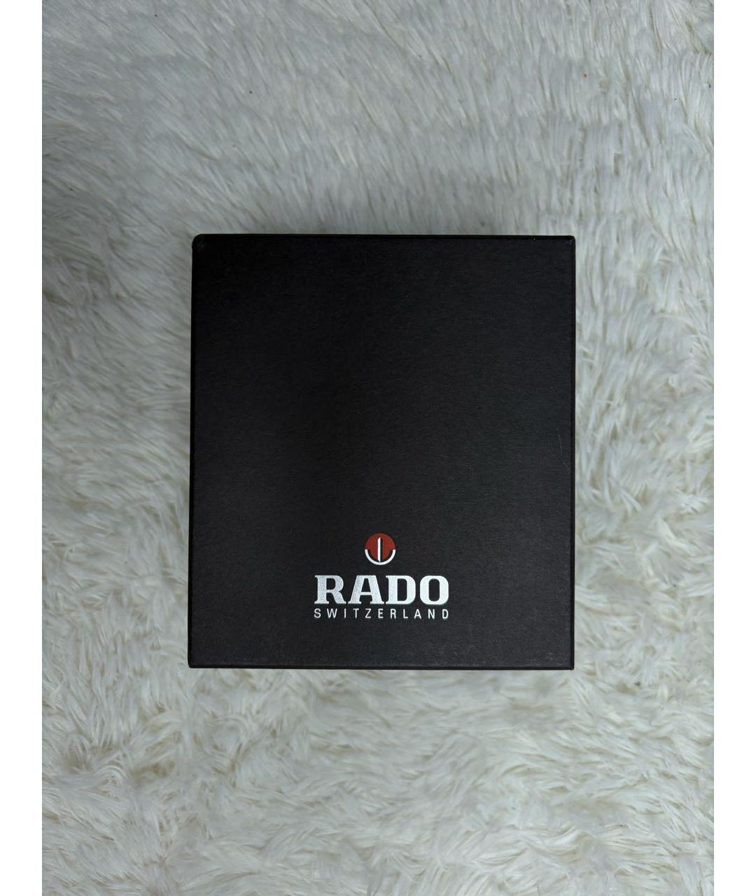 RADO Черные кожаные часы, фото 5