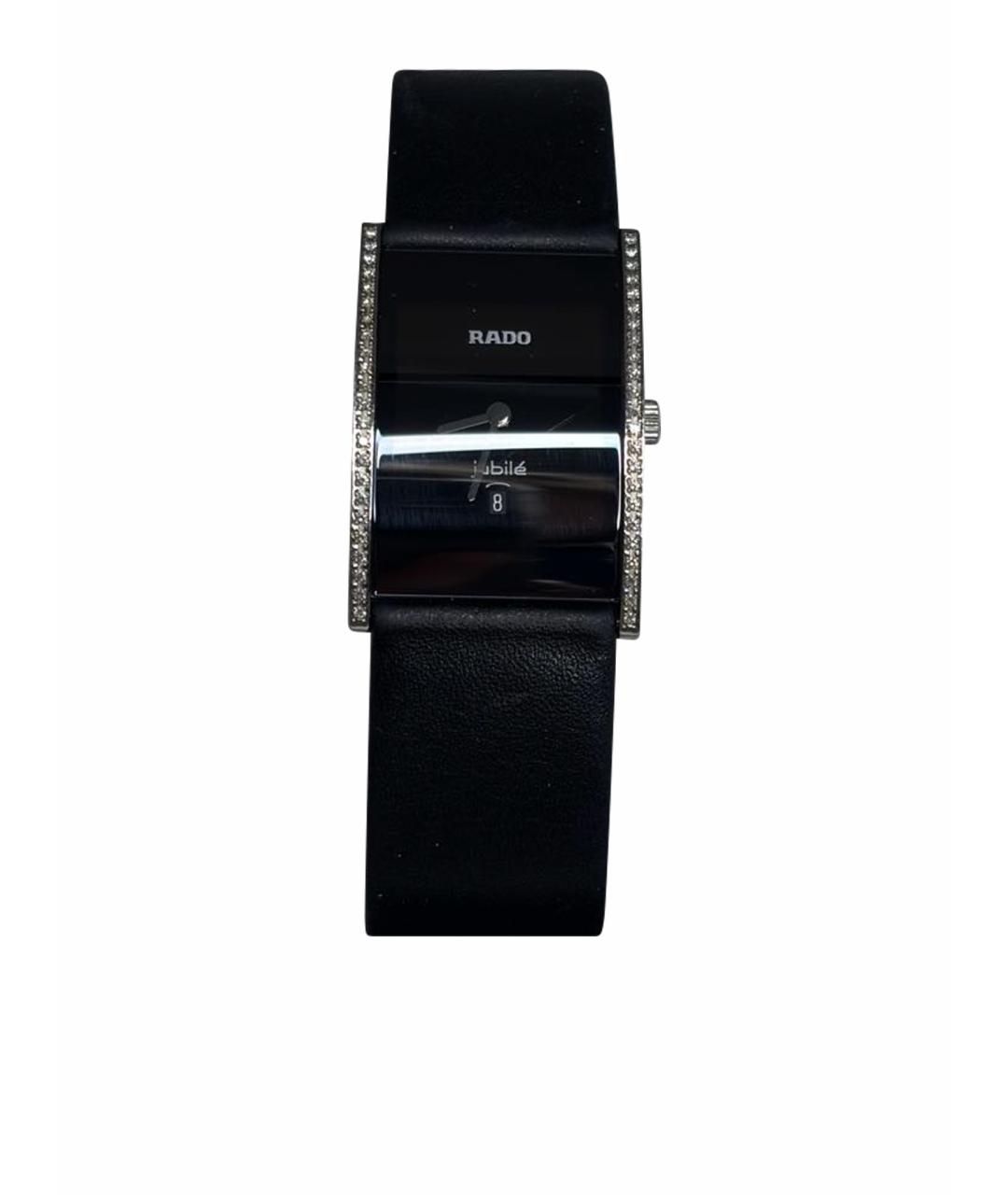 RADO Черные кожаные часы, фото 1