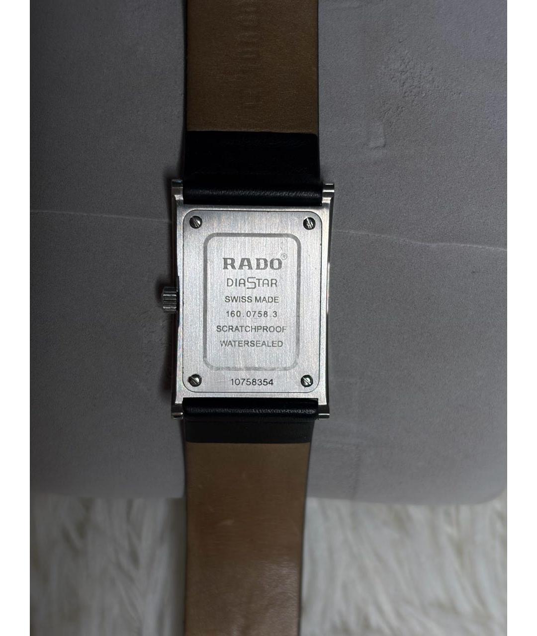 RADO Черные кожаные часы, фото 2