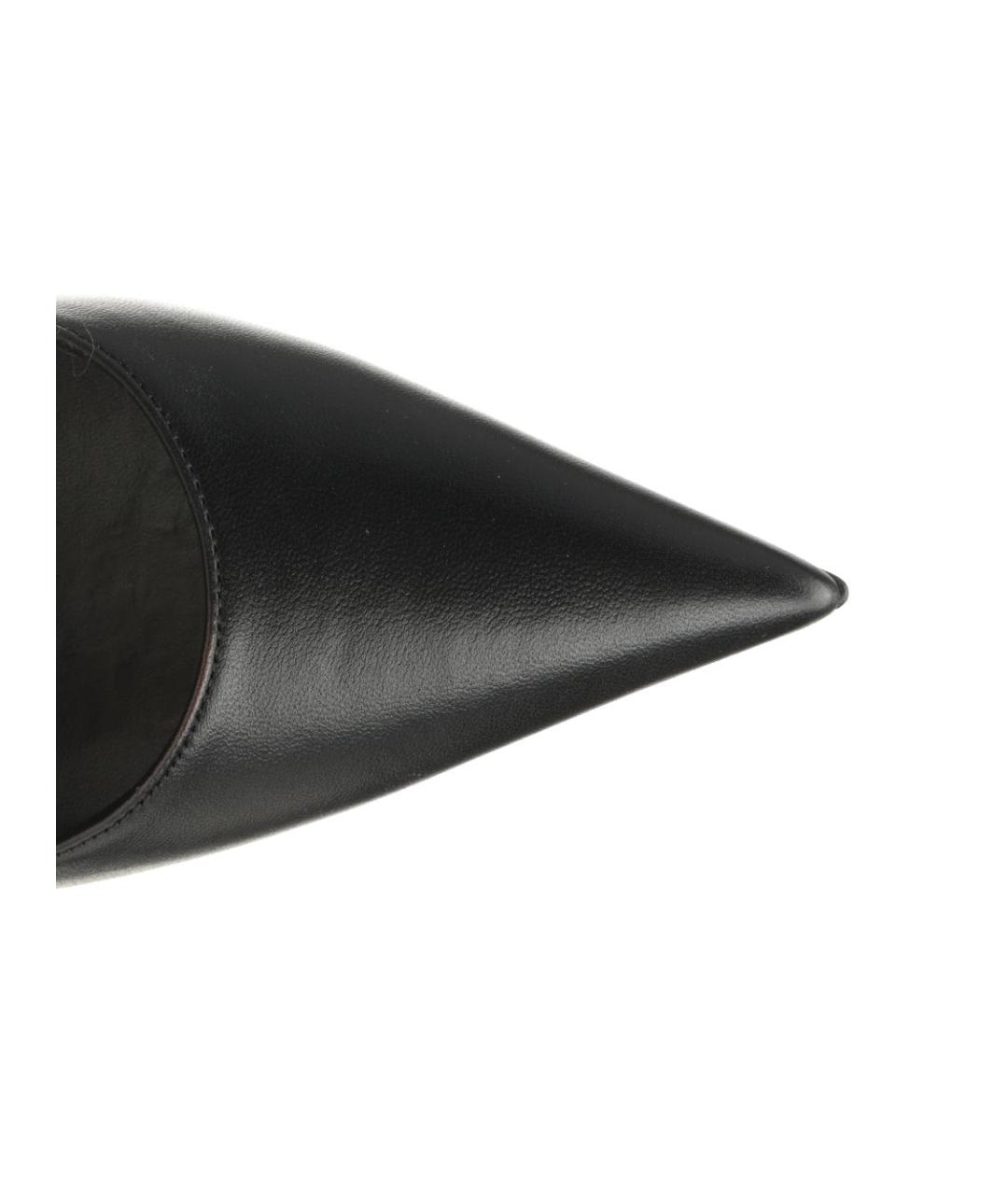CHRISTIAN LOUBOUTIN Черные кожаные туфли, фото 4
