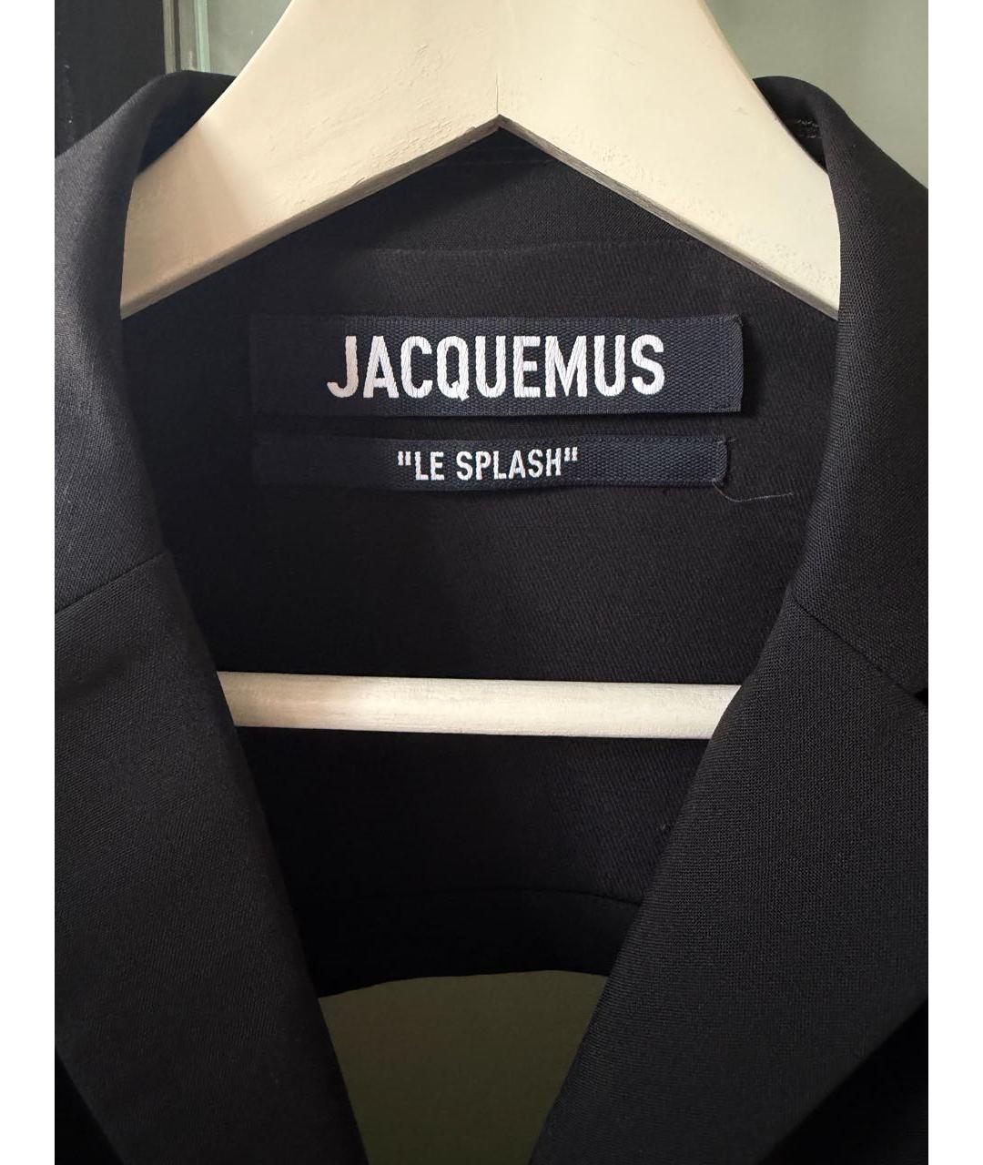 JACQUEMUS Черный шерстяной жакет/пиджак, фото 4