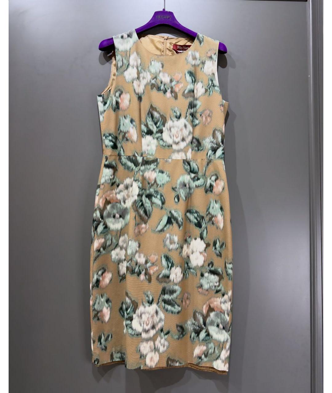 'S MAX MARA Мульти хлопковое повседневное платье, фото 6