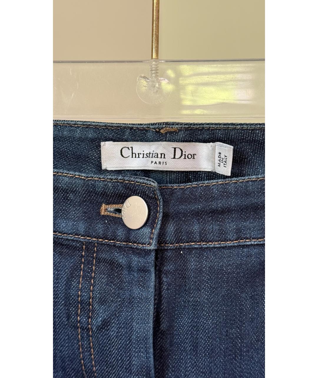 CHRISTIAN DIOR Синие джинсы слим, фото 4