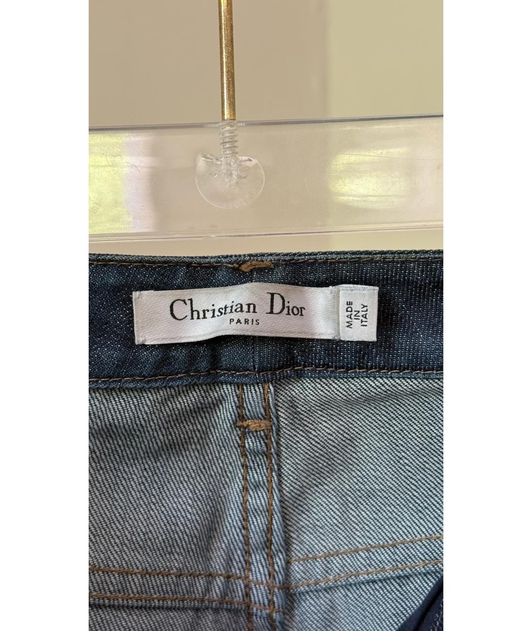CHRISTIAN DIOR Синие джинсы слим, фото 8