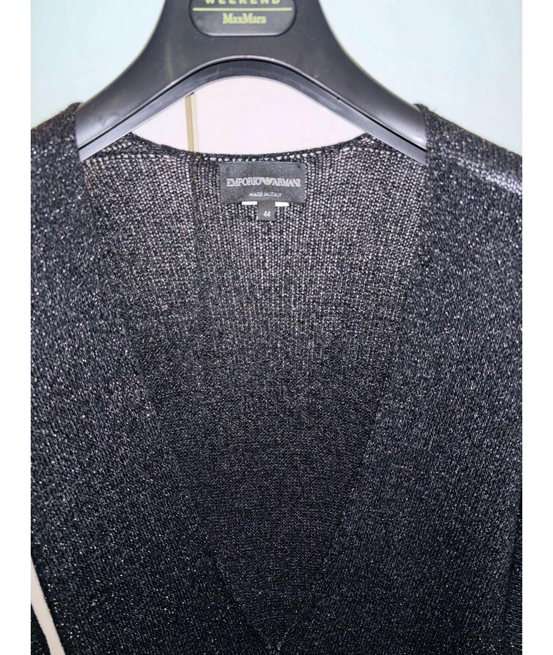 EMPORIO ARMANI Черный кардиган, фото 3