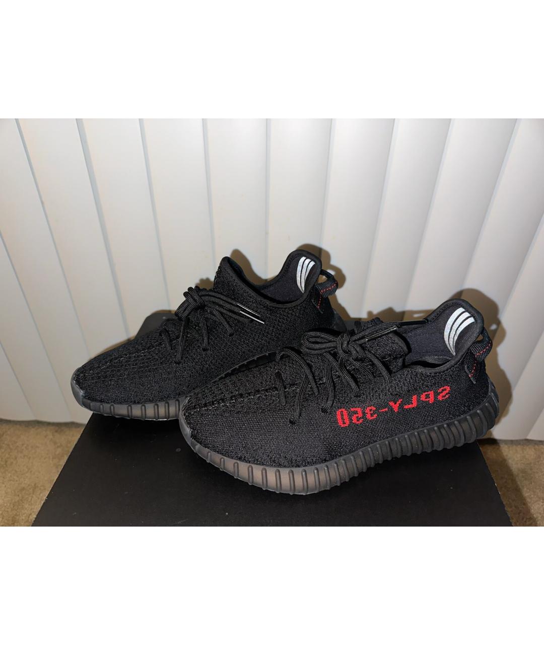 ADIDAS Черные текстильные низкие кроссовки / кеды, фото 3