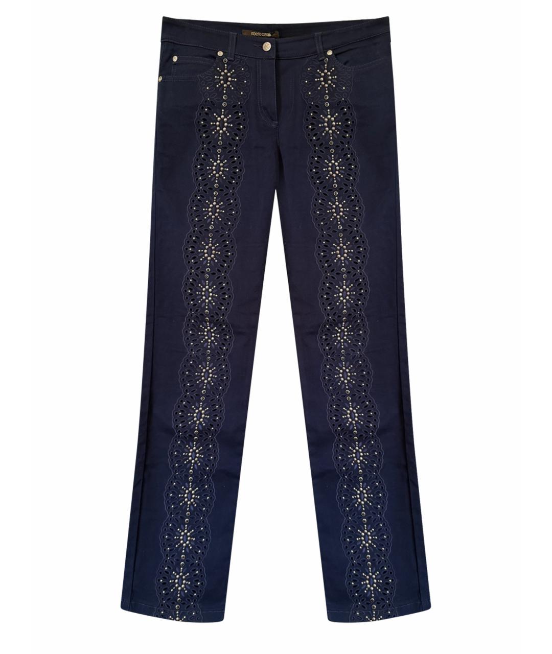 ROBERTO CAVALLI Синие прямые джинсы, фото 1