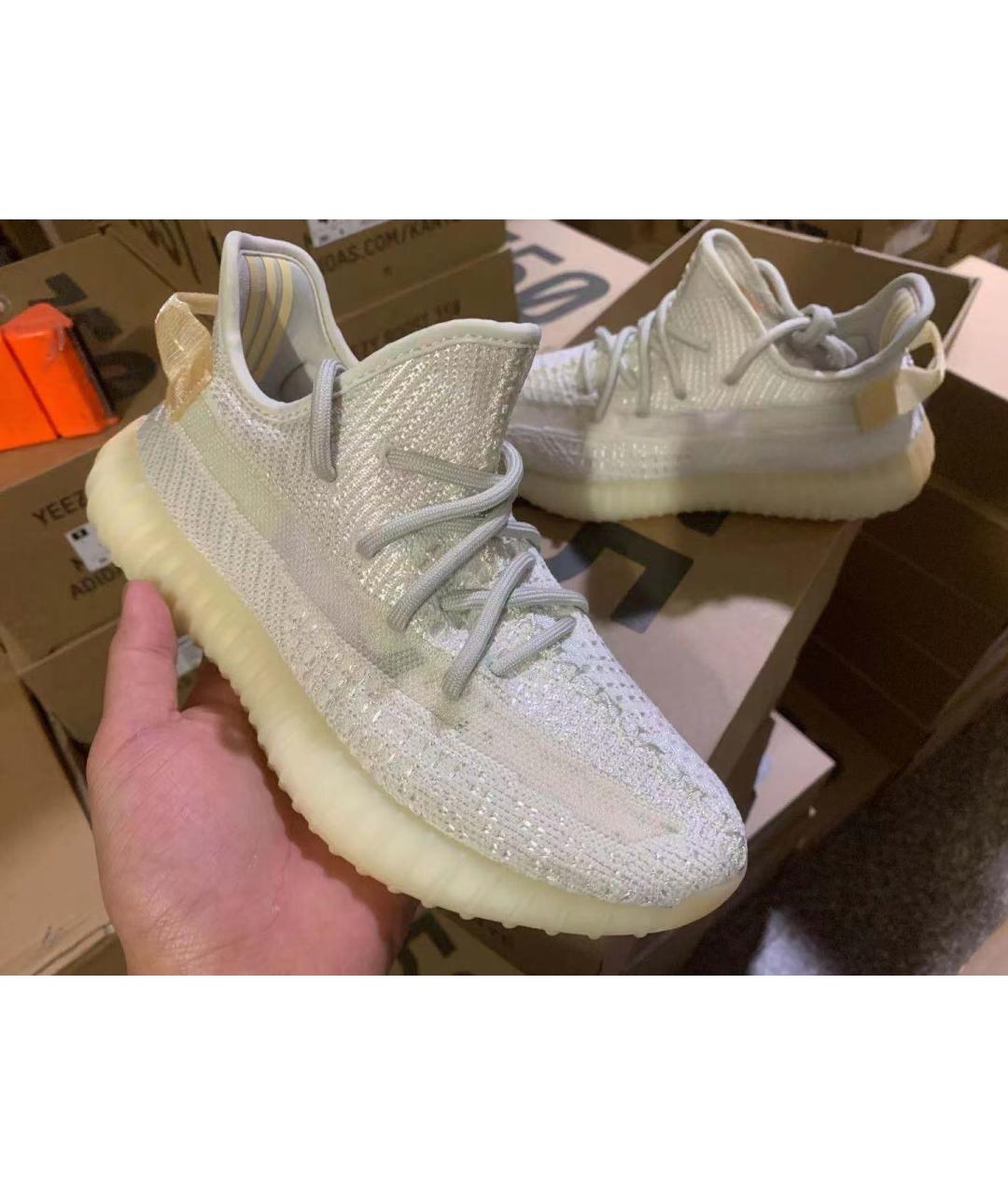 ADIDAS Бежевые текстильные низкие кроссовки / кеды, фото 2
