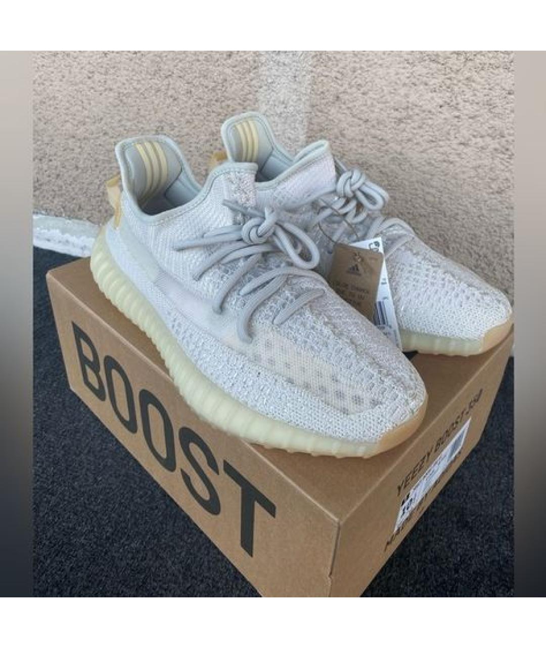 ADIDAS Бежевые текстильные низкие кроссовки / кеды, фото 3