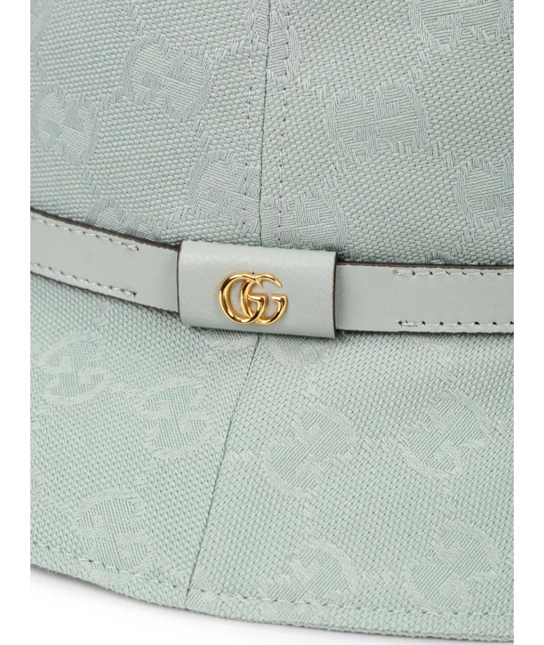 GUCCI Голубая панама, фото 3