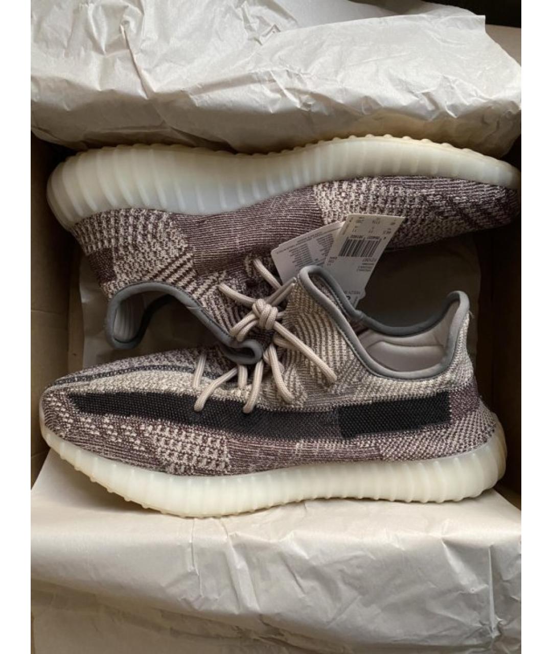 ADIDAS Серые текстильные низкие кроссовки / кеды, фото 4