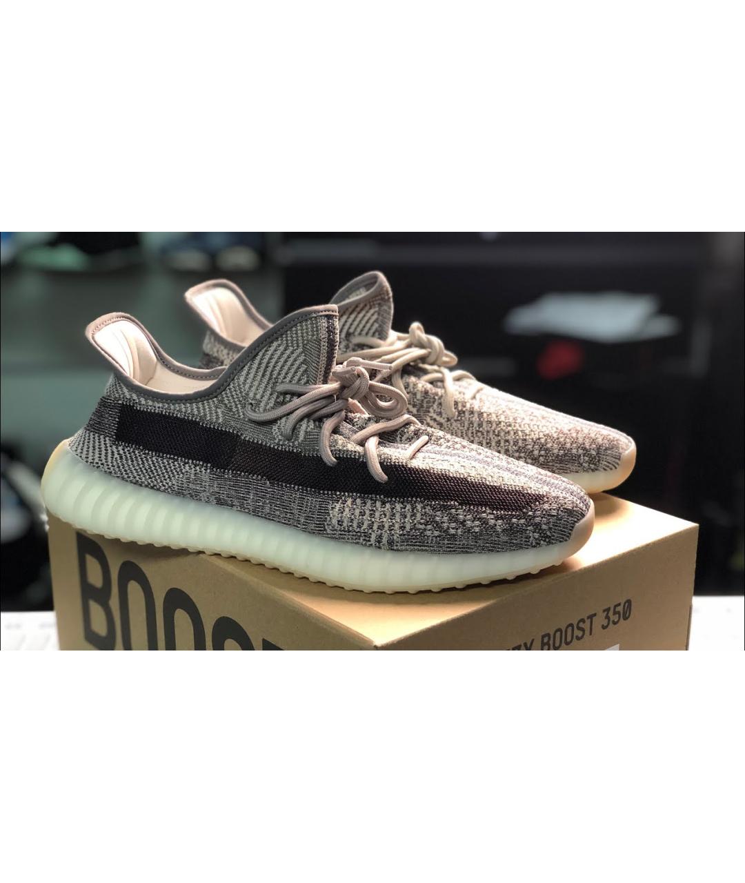 ADIDAS Серые текстильные низкие кроссовки / кеды, фото 2