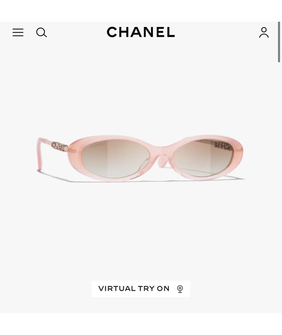 CHANEL Розовые пластиковые солнцезащитные очки, фото 8