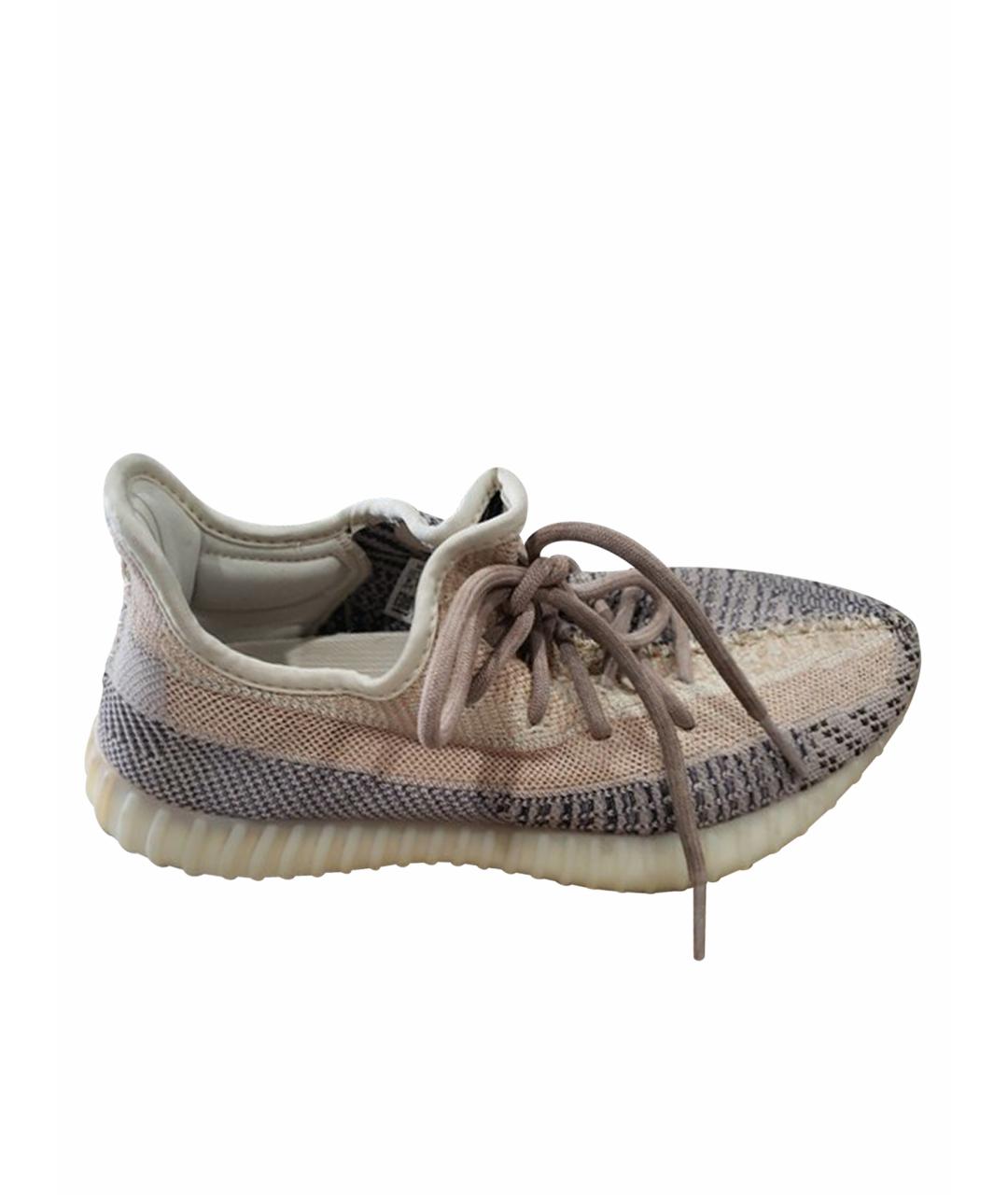 ADIDAS Бежевые текстильные кроссовки, фото 1