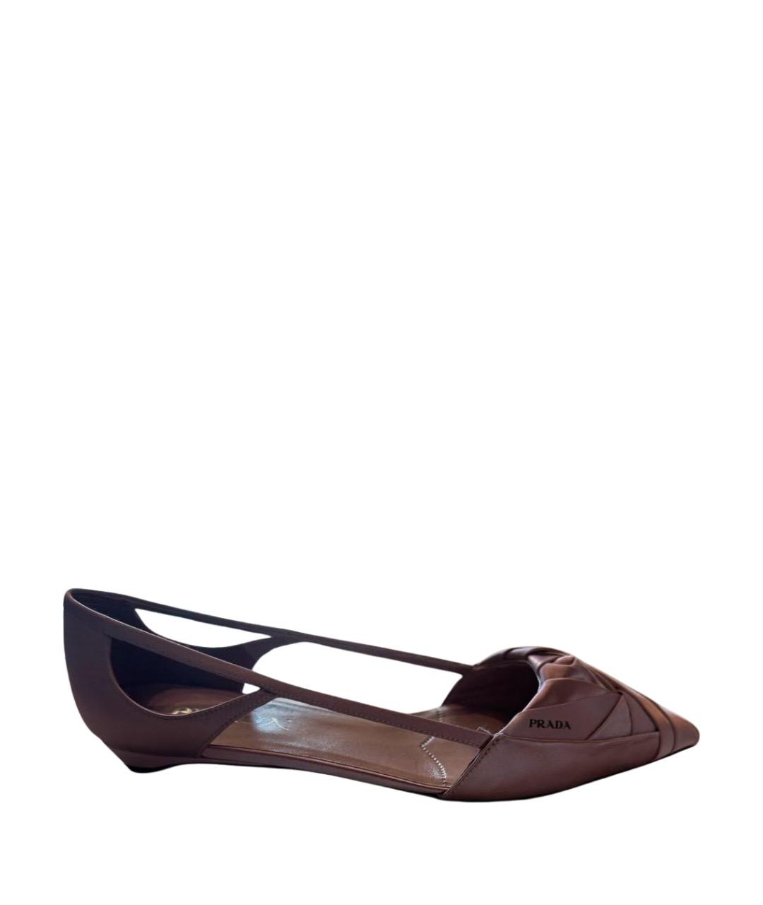 PRADA Розовые текстильные туфли, фото 1
