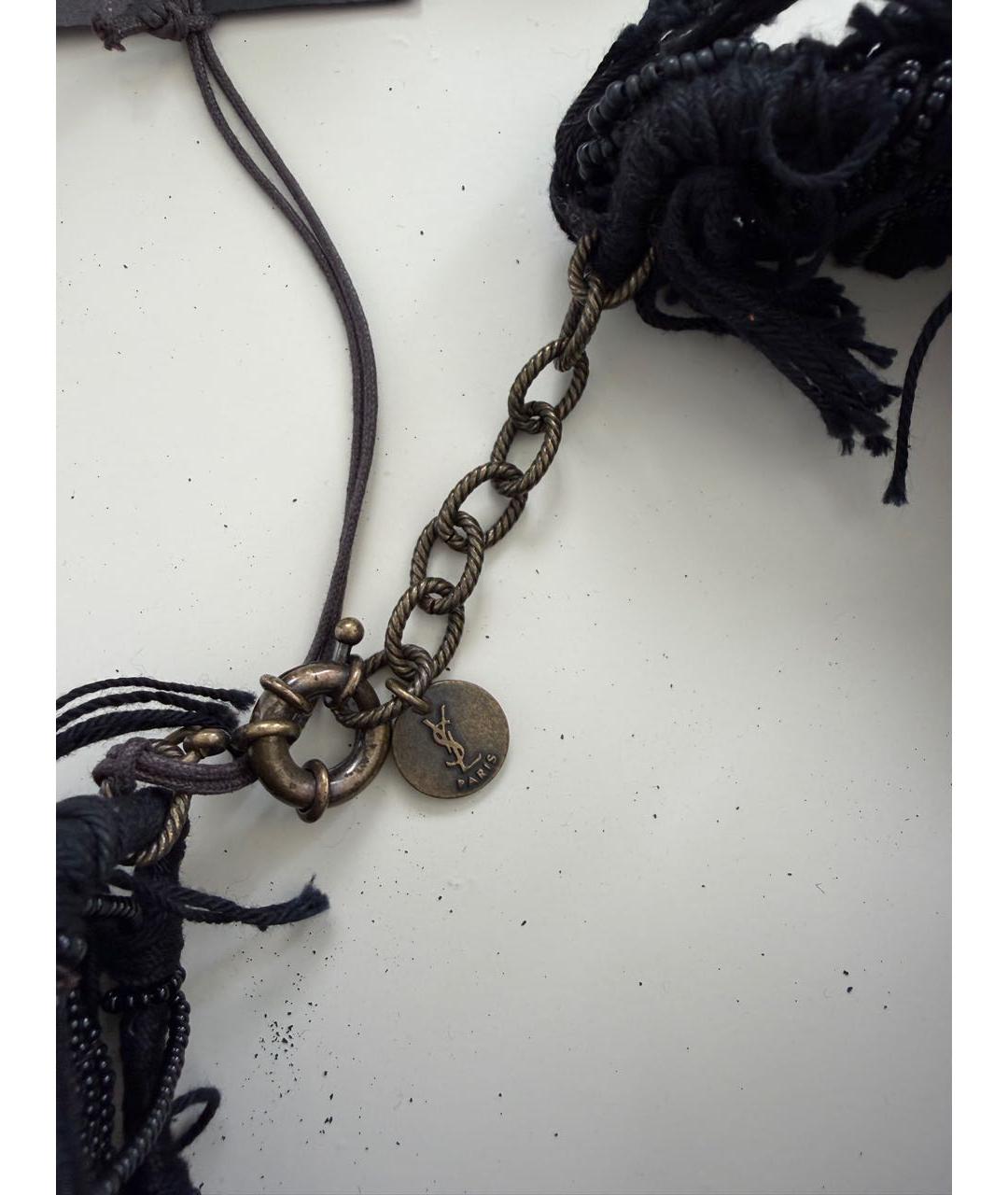 SAINT LAURENT Черное колье, фото 7