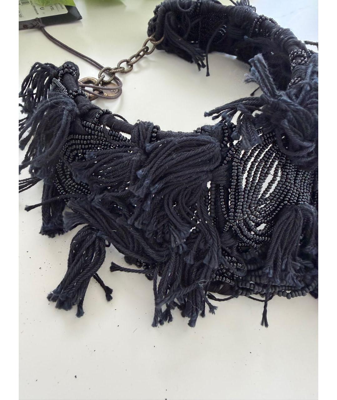 SAINT LAURENT Черное колье, фото 3