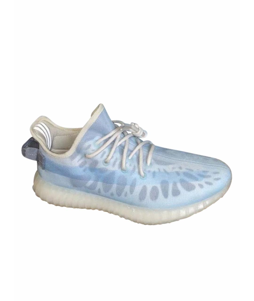 ADIDAS Голубые текстильные низкие кроссовки / кеды, фото 1