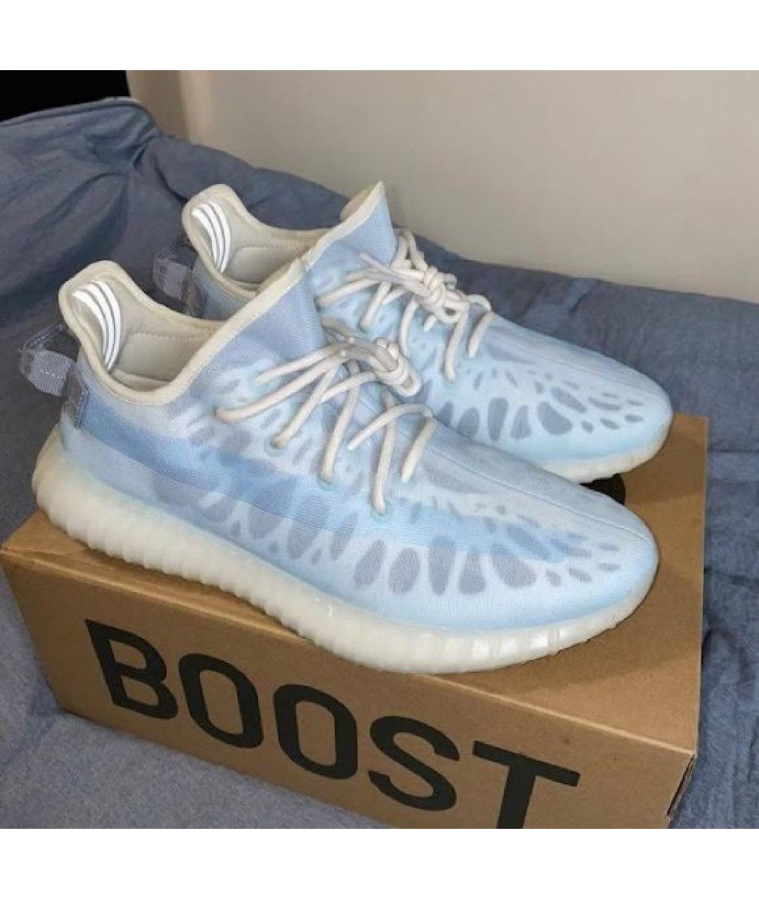 ADIDAS Голубые текстильные низкие кроссовки / кеды, фото 3