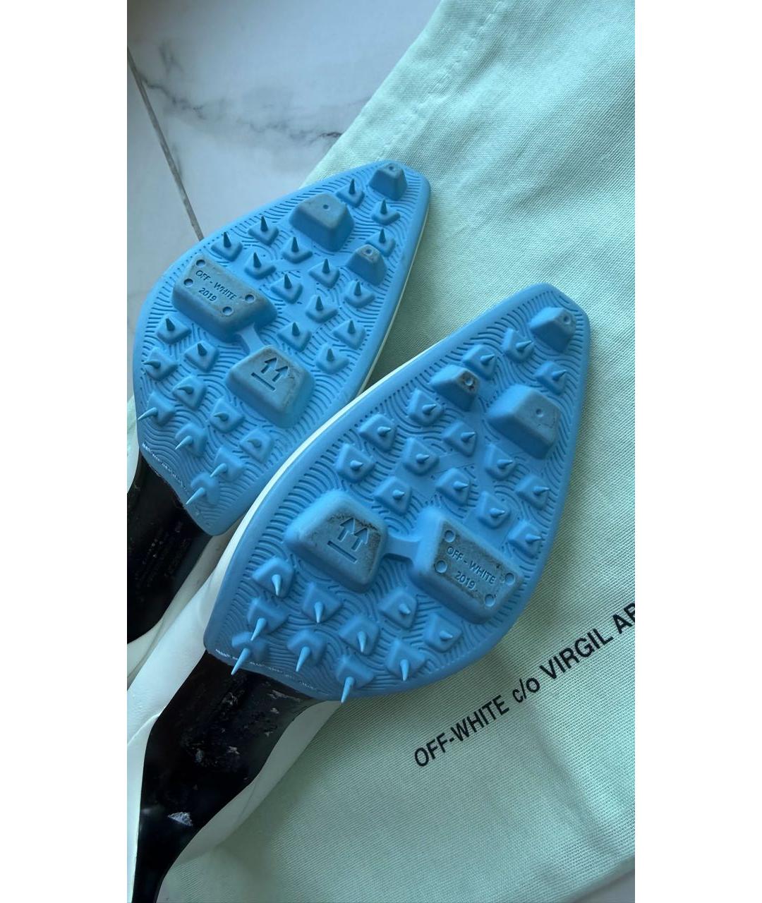 OFF-WHITE Белые кожаные туфли, фото 6