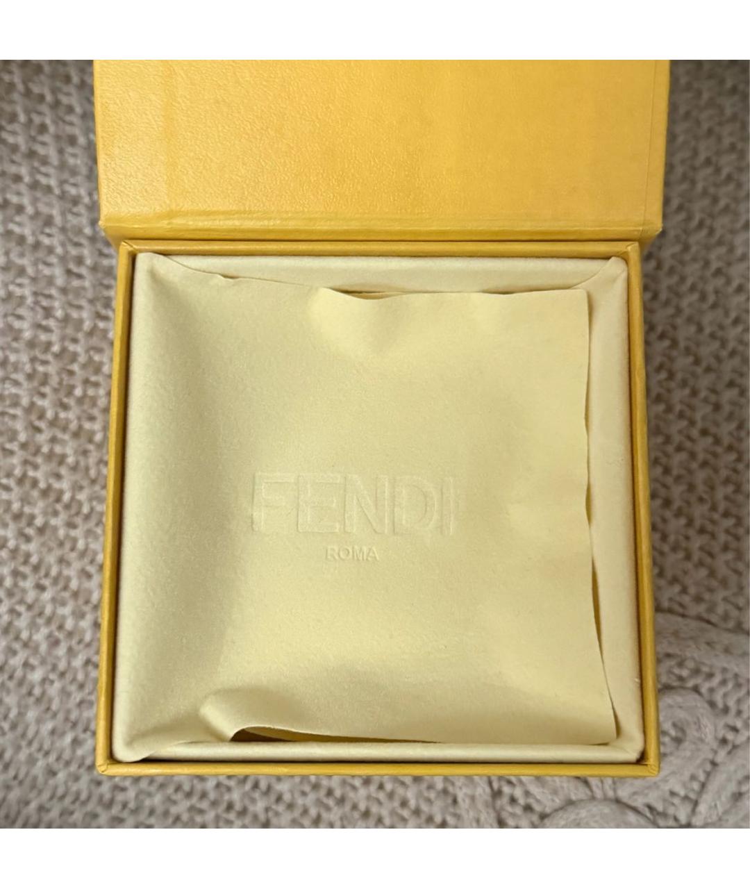 FENDI Золотые серьги из желтого золота, фото 4