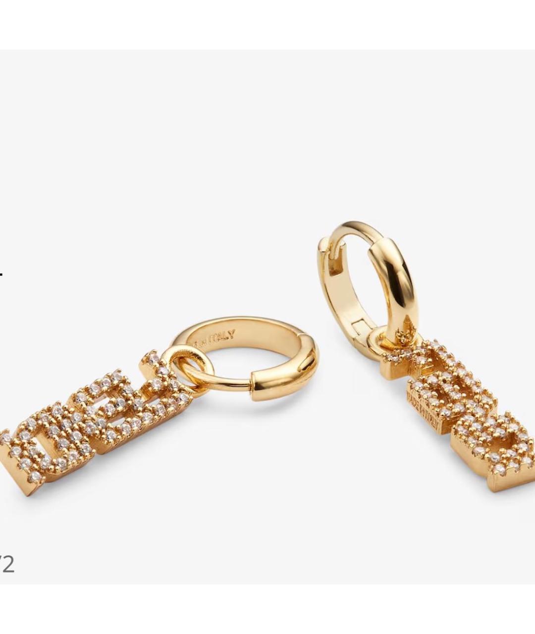 FENDI Золотые серьги из желтого золота, фото 5