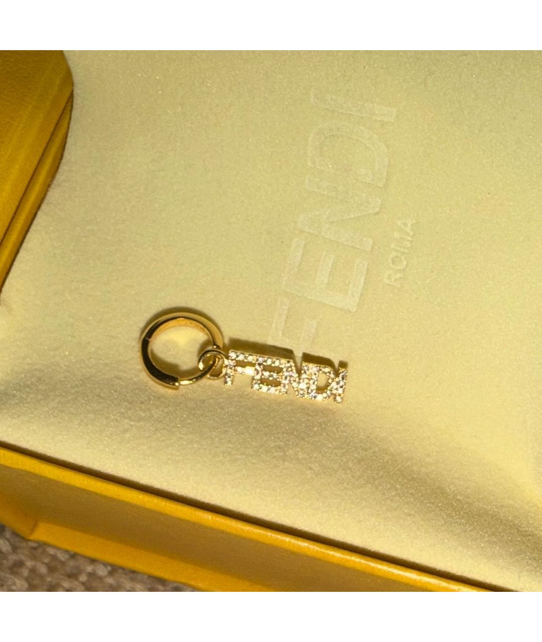 FENDI Золотые серьги из желтого золота, фото 3