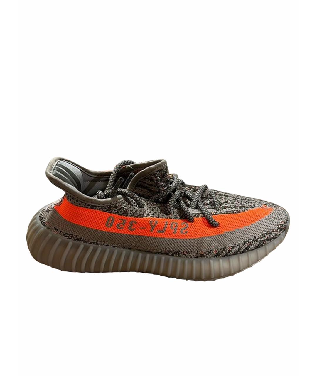 ADIDAS Серые текстильные низкие кроссовки / кеды, фото 1