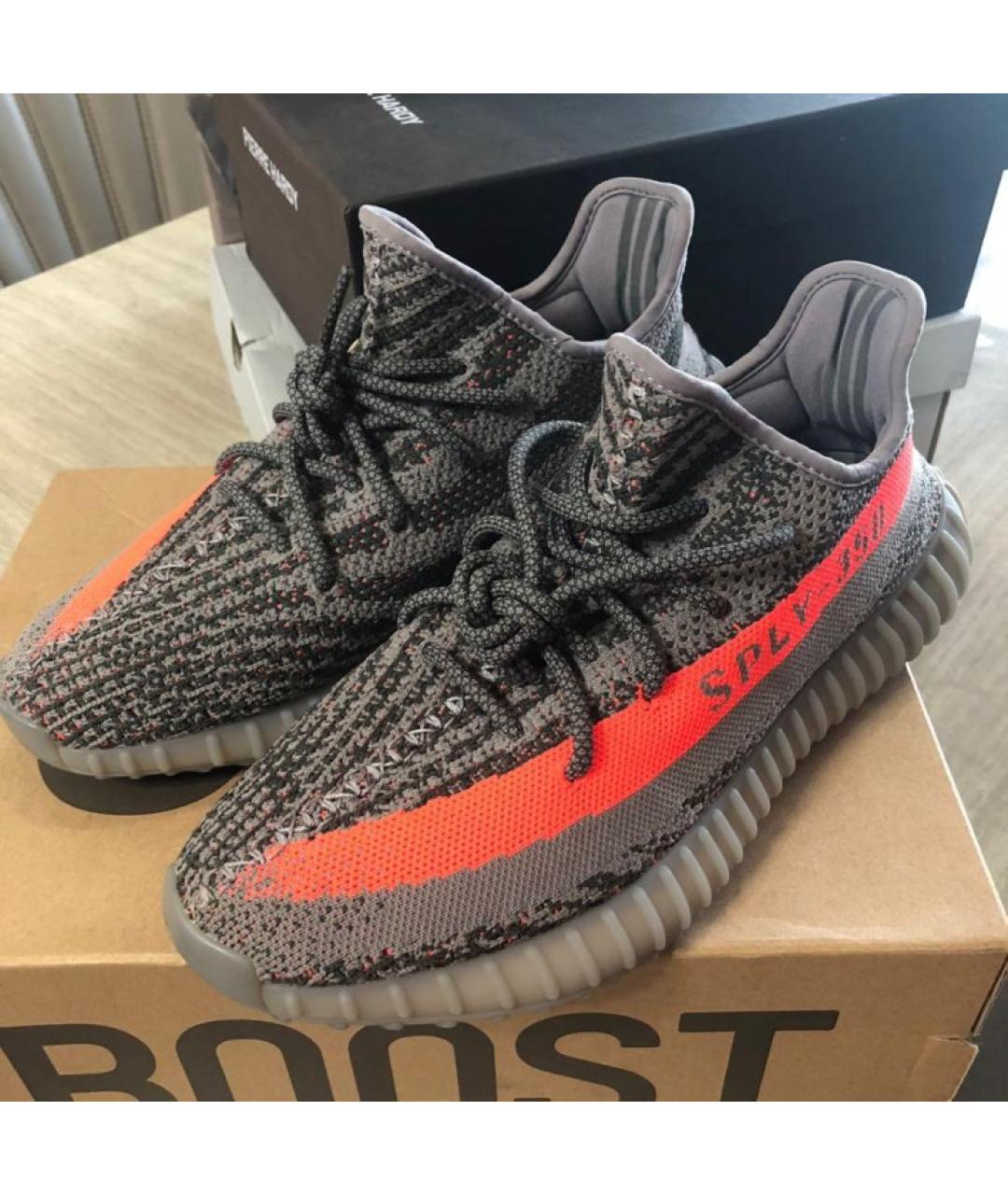 ADIDAS Серые текстильные низкие кроссовки / кеды, фото 2