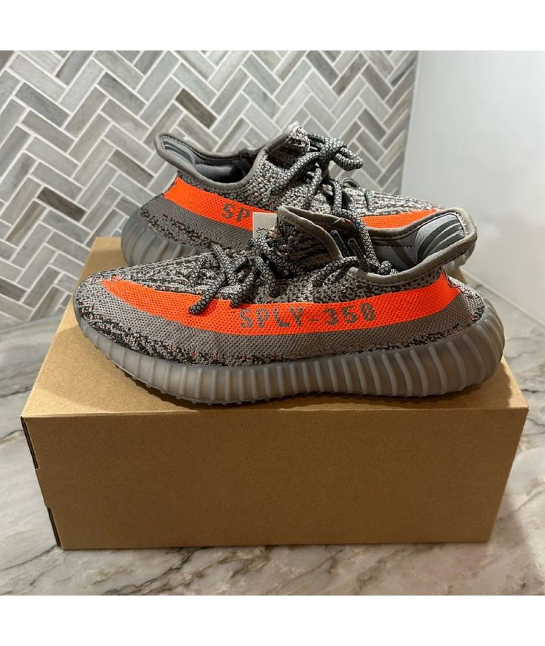ADIDAS Серые текстильные низкие кроссовки / кеды, фото 4