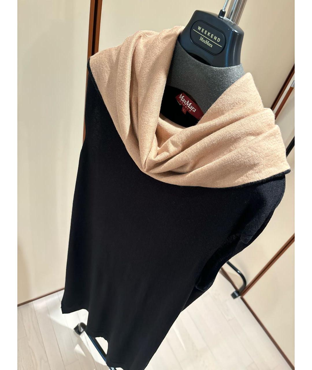 MAX MARA STUDIO Черное кашемировое повседневное платье, фото 6