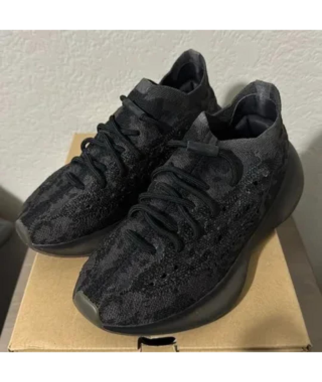 ADIDAS Черные текстильные низкие кроссовки / кеды, фото 2