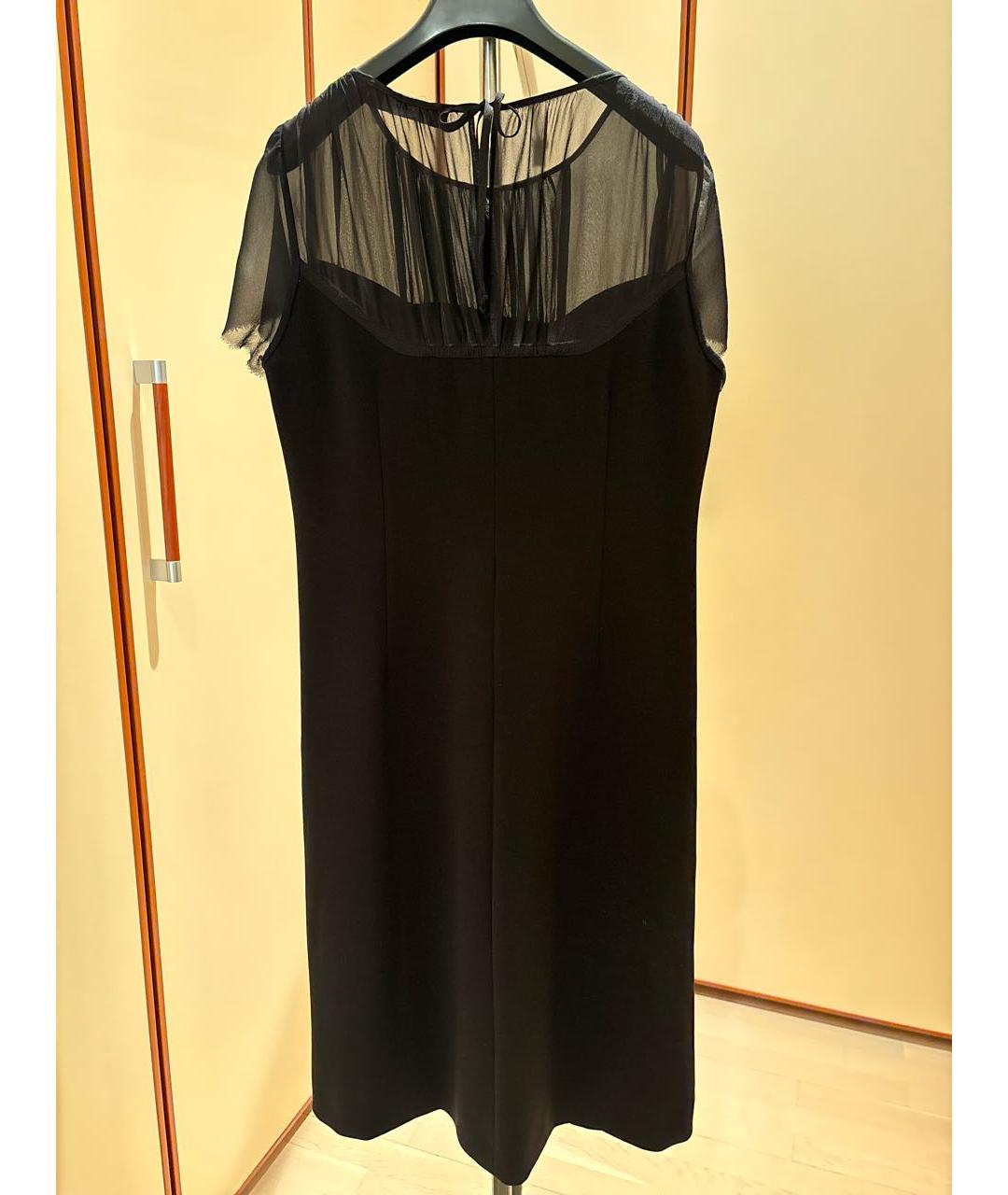 MAX MARA STUDIO Черное креповое вечернее платье, фото 2