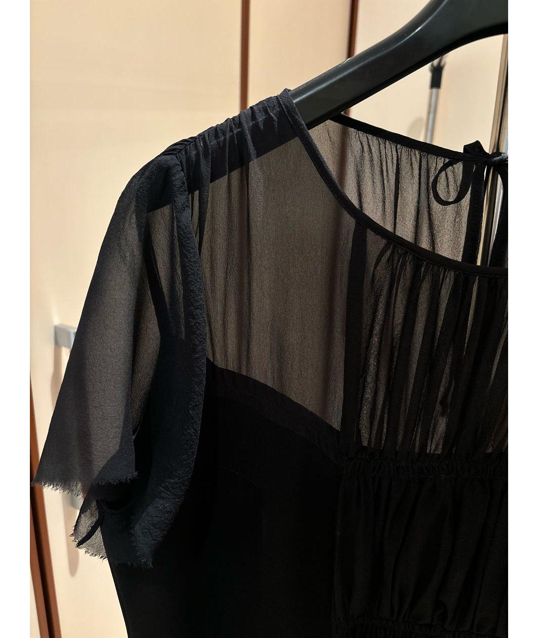 MAX MARA STUDIO Черное креповое вечернее платье, фото 7