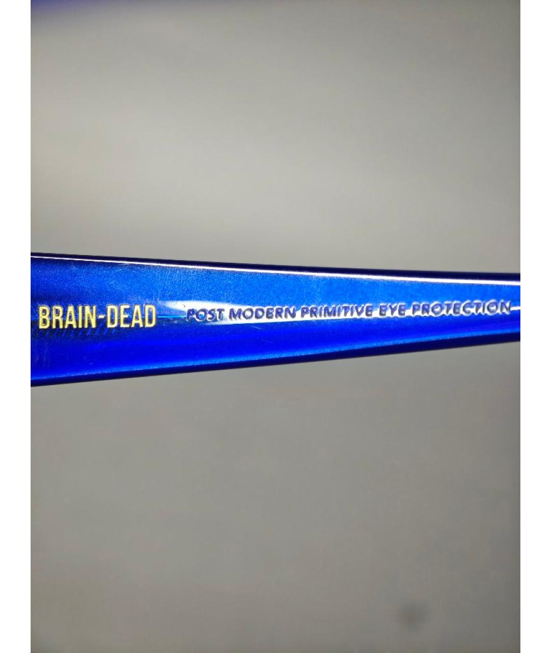 Brain Dead Синие пластиковые солнцезащитные очки, фото 7