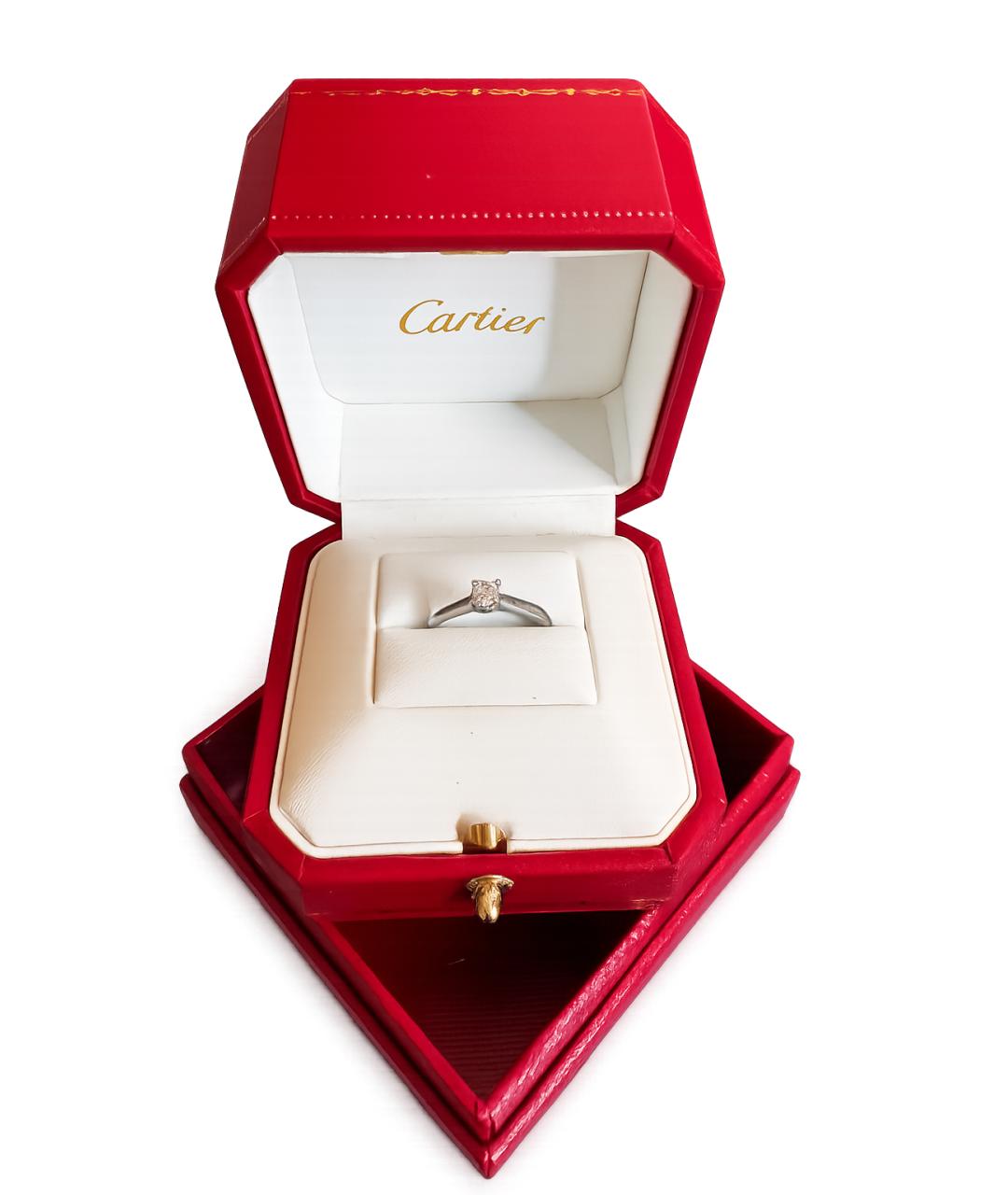 CARTIER Серебряное платиновое кольцо, фото 3