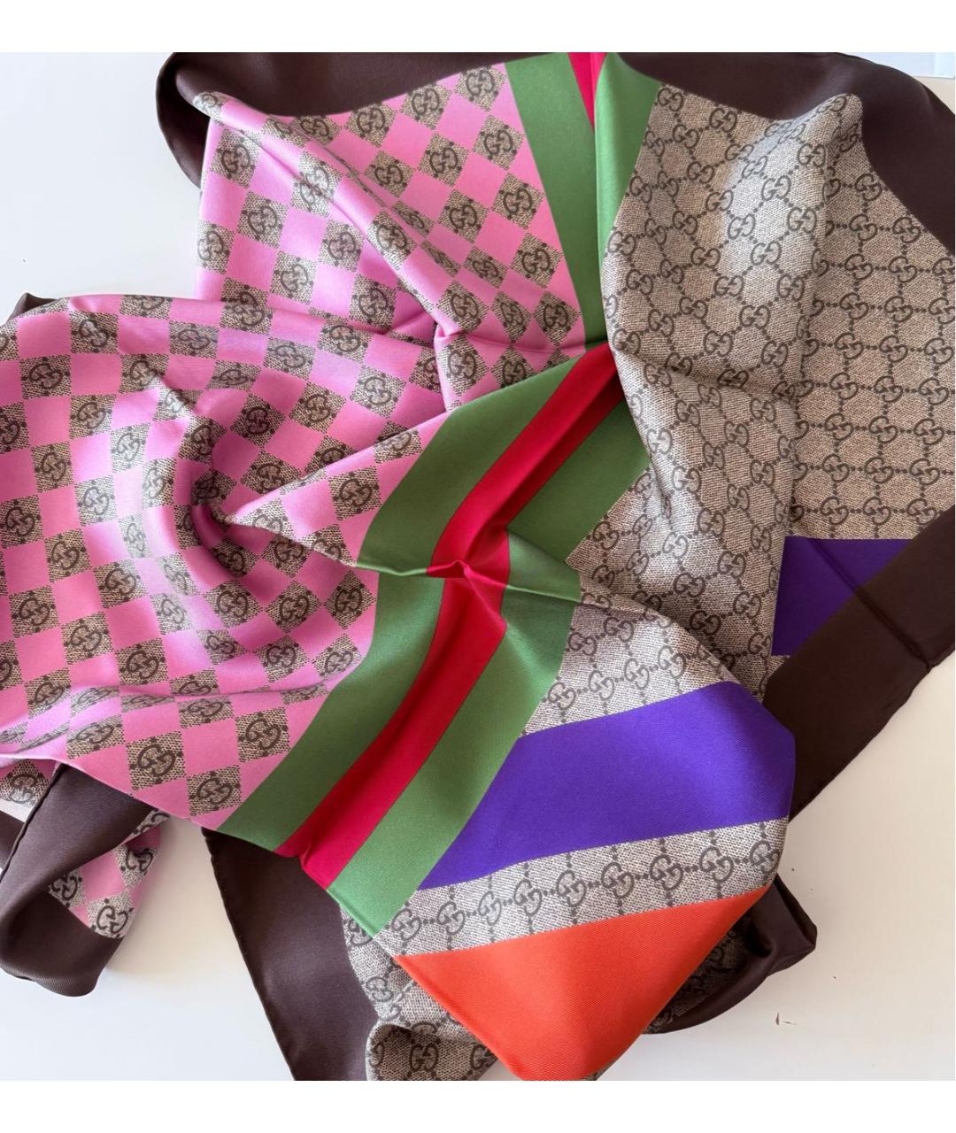 GUCCI Мульти шелковый платок, фото 4