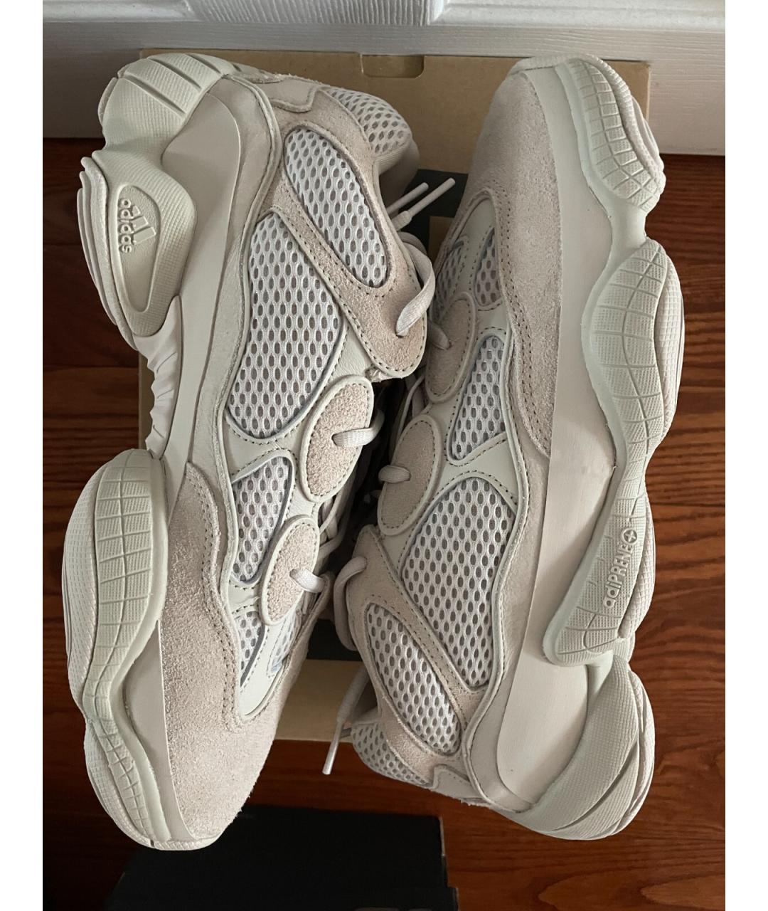 ADIDAS Бежевые замшевые низкие кроссовки / кеды, фото 3