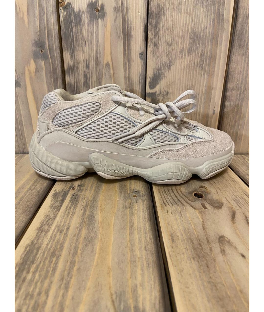 ADIDAS Бежевые замшевые низкие кроссовки / кеды, фото 4