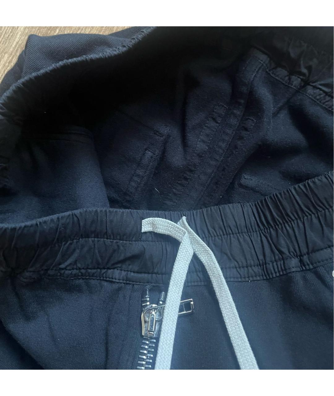 RICK OWENS DRKSHDW Черные хлопковые брюки широкие, фото 8