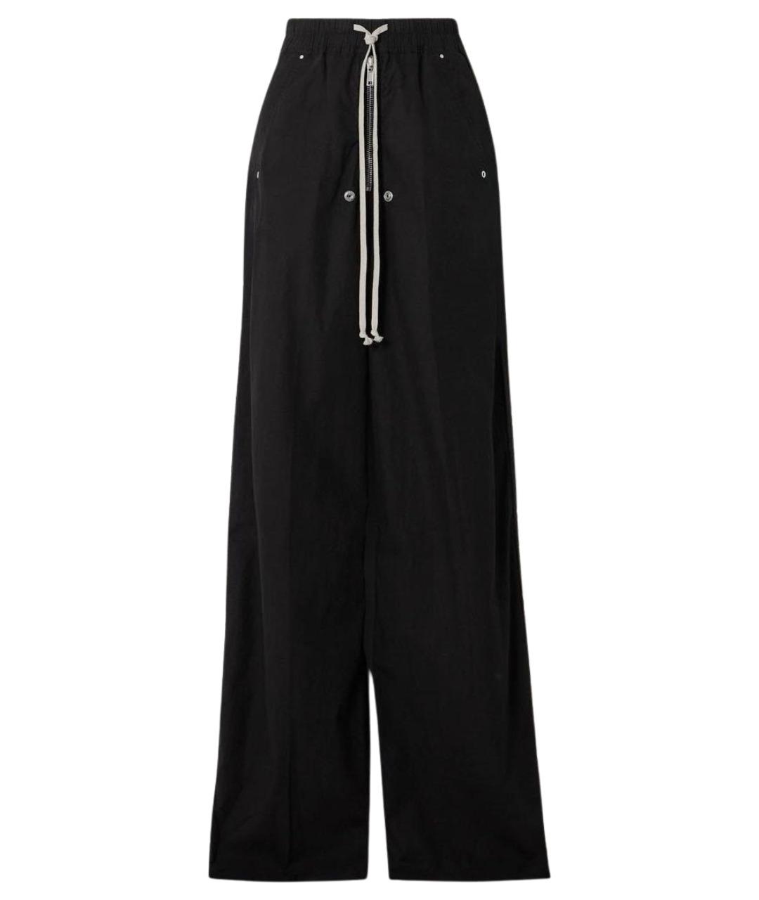 RICK OWENS DRKSHDW Черные хлопковые брюки широкие, фото 1