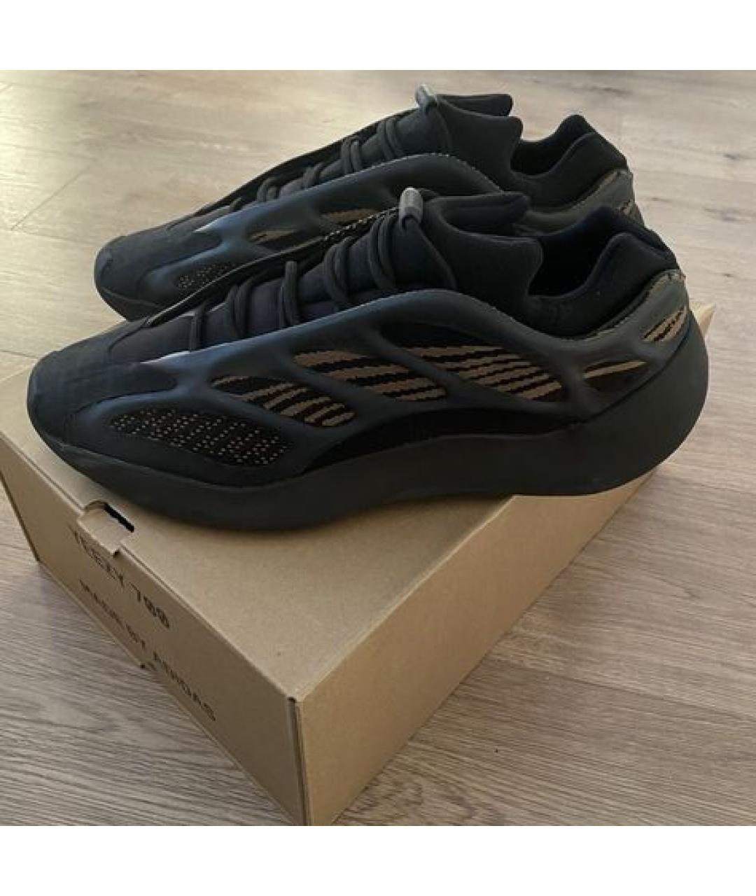 ADIDAS Черные текстильные низкие кроссовки / кеды, фото 4