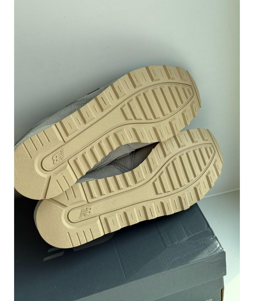 NEW BALANCE Серые замшевые кроссовки, фото 5