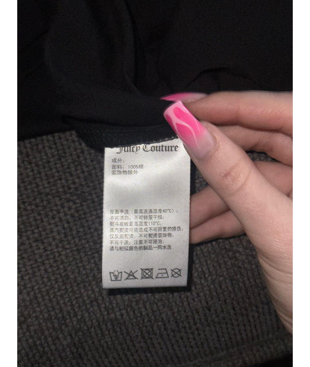 JUICY COUTURE Черная футболка, фото 4