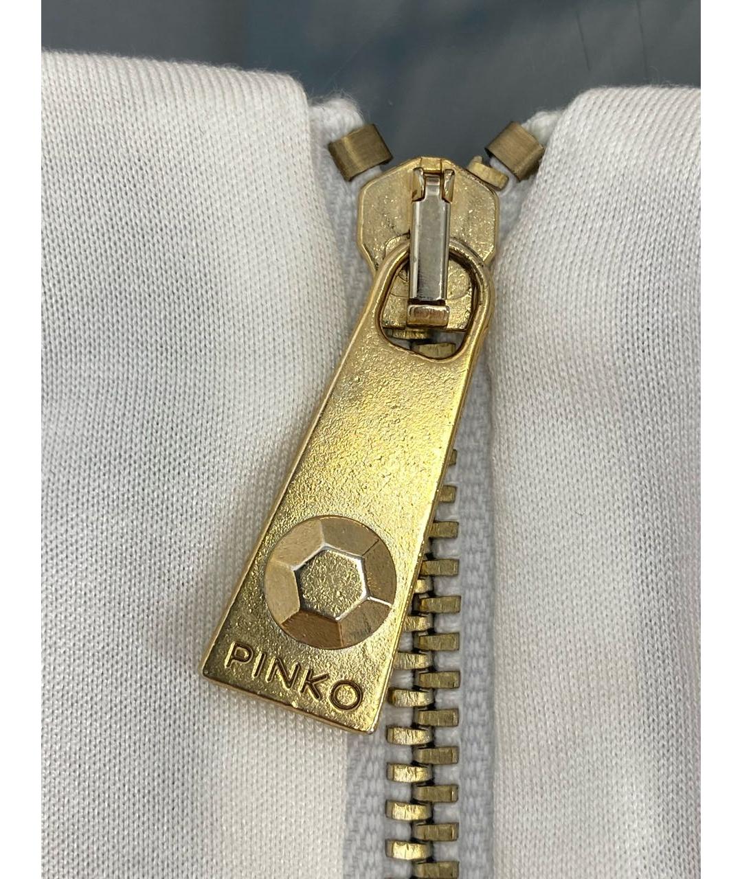 PINKO Белое вискозное платье, фото 4