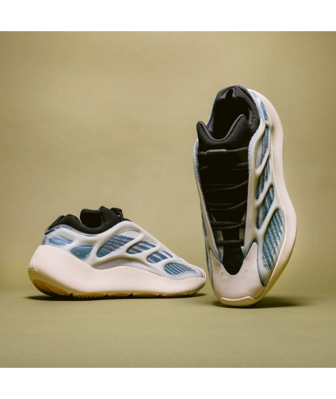 ADIDAS Голубые текстильные низкие кроссовки / кеды, фото 2