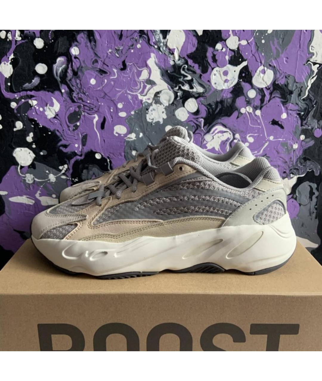 ADIDAS Бежевые текстильные низкие кроссовки / кеды, фото 4