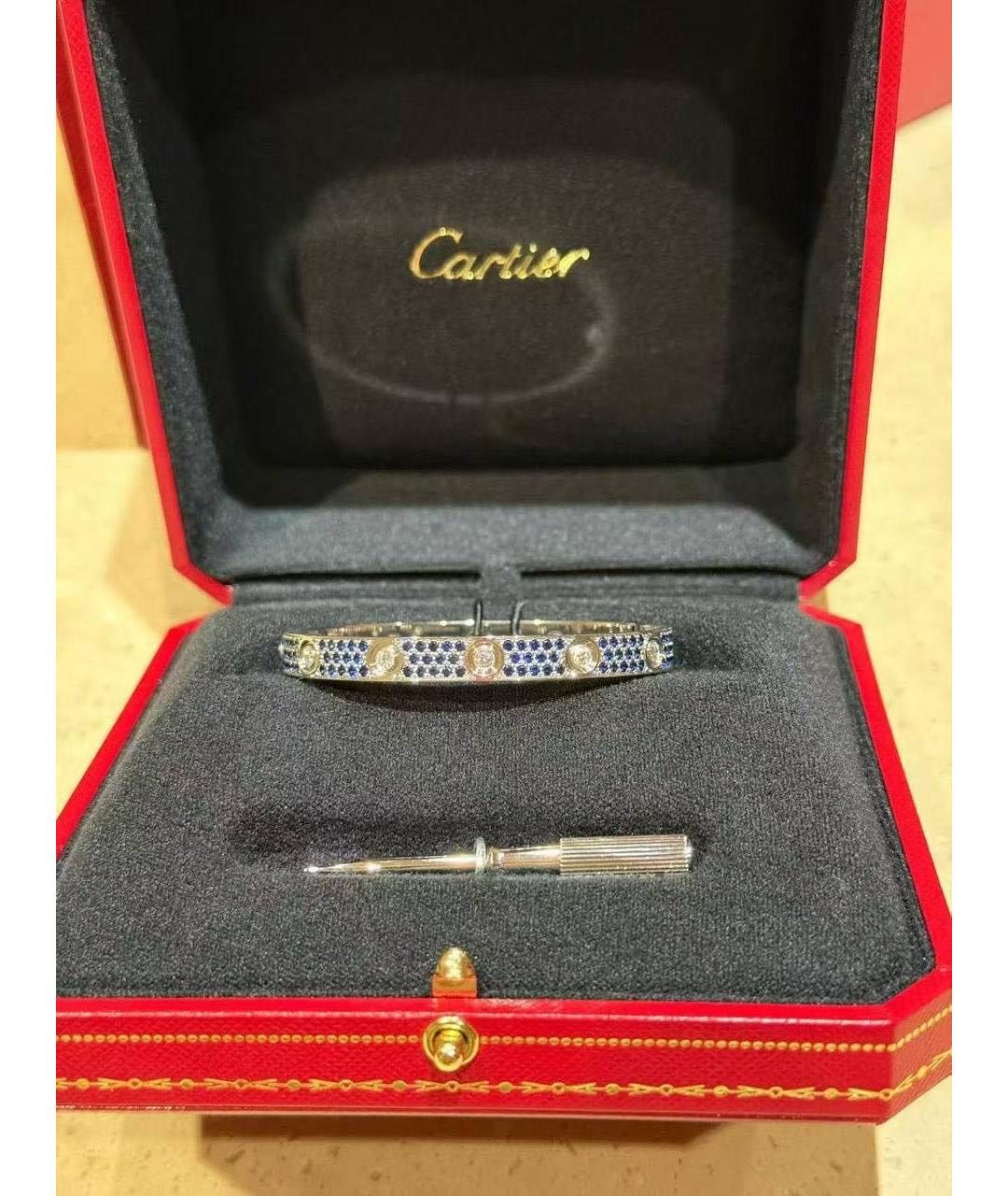 CARTIER Серебряный браслет из белого золота, фото 3