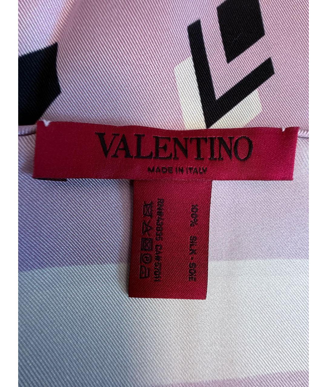 VALENTINO Мульти шелковый платок, фото 5